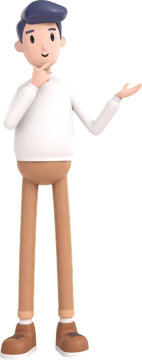 Boneco 3D em duvida